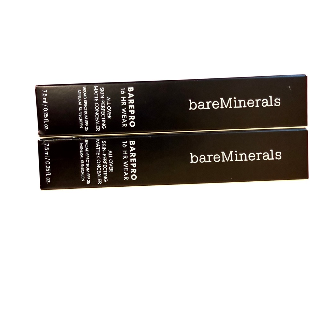 NWT Lot of 2 bareMinerals BarePro Concealer Mineral 255 Neutral Matte SPF25 16HR